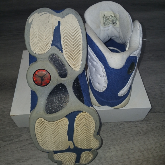 Nike Air Jordan 13 Retro French Blue Men's Basketball Sneakers SIZE 9 - Picture 3 of 4